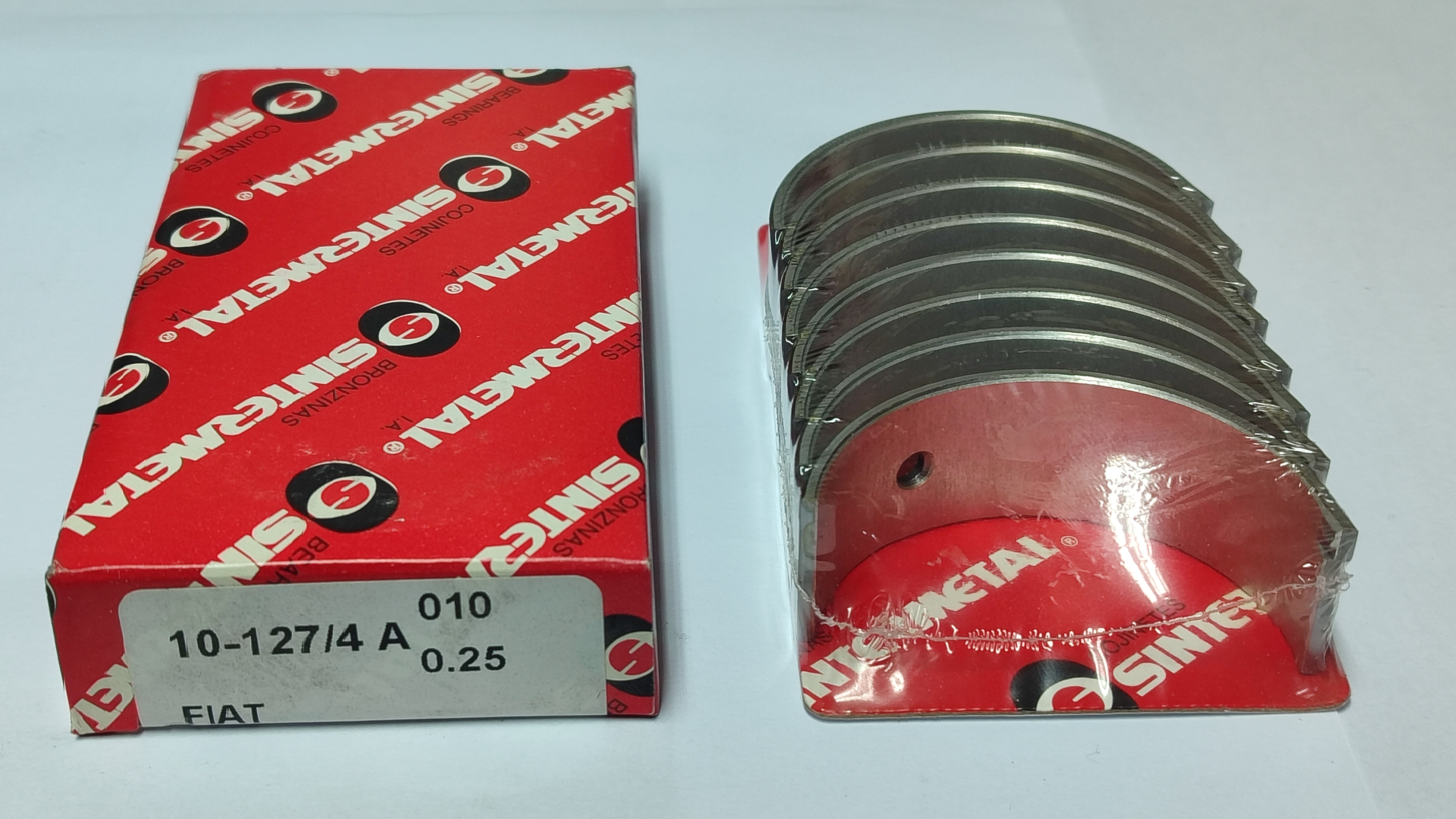 JUEGO DE METAL  DE BIELA DE MOTOR  FIAT 1500 0.75mm.