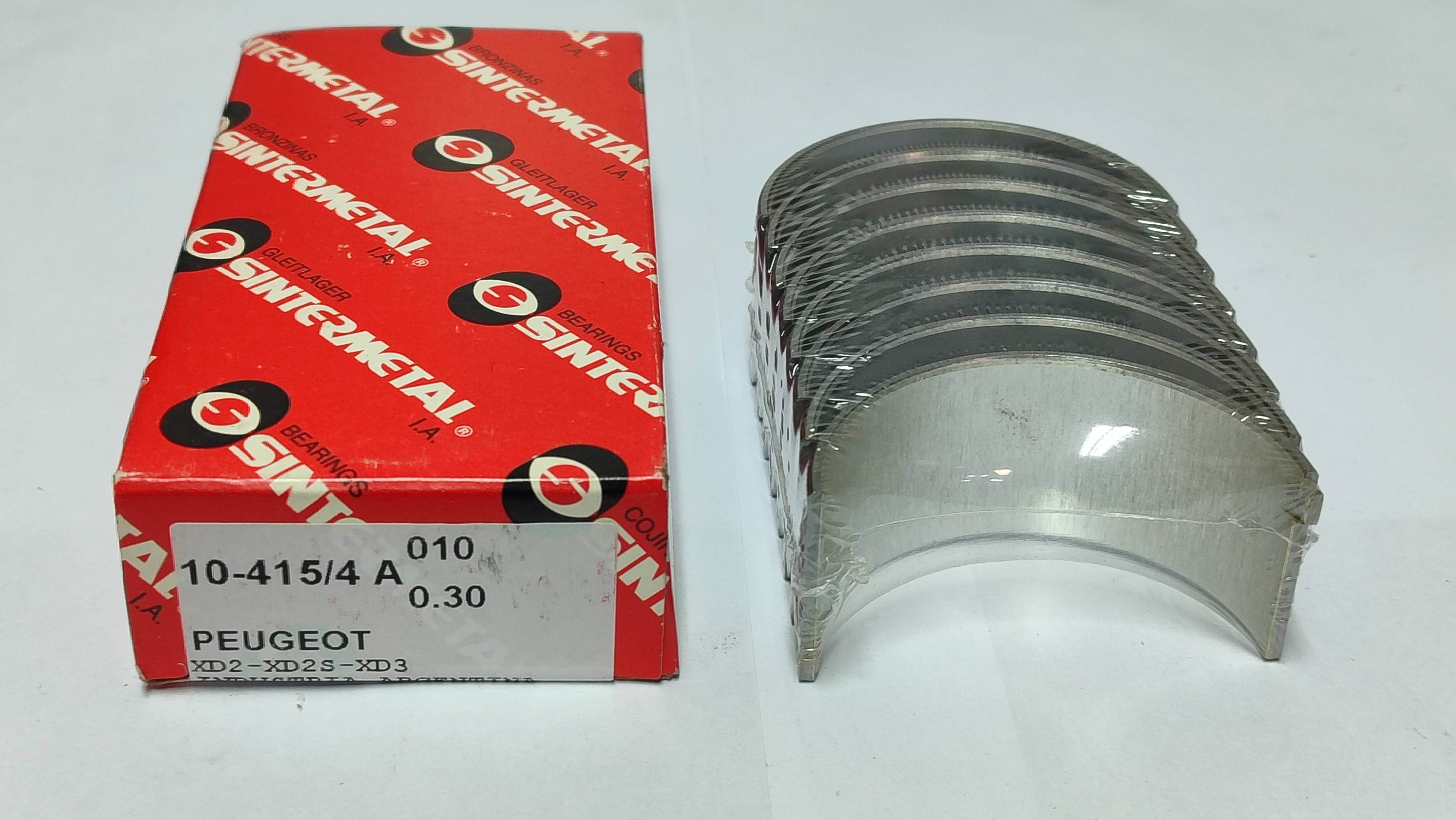 JUEGO DE METAL DE BIELA DE MOTOR  PEUGEOT XD3 0.30mm.