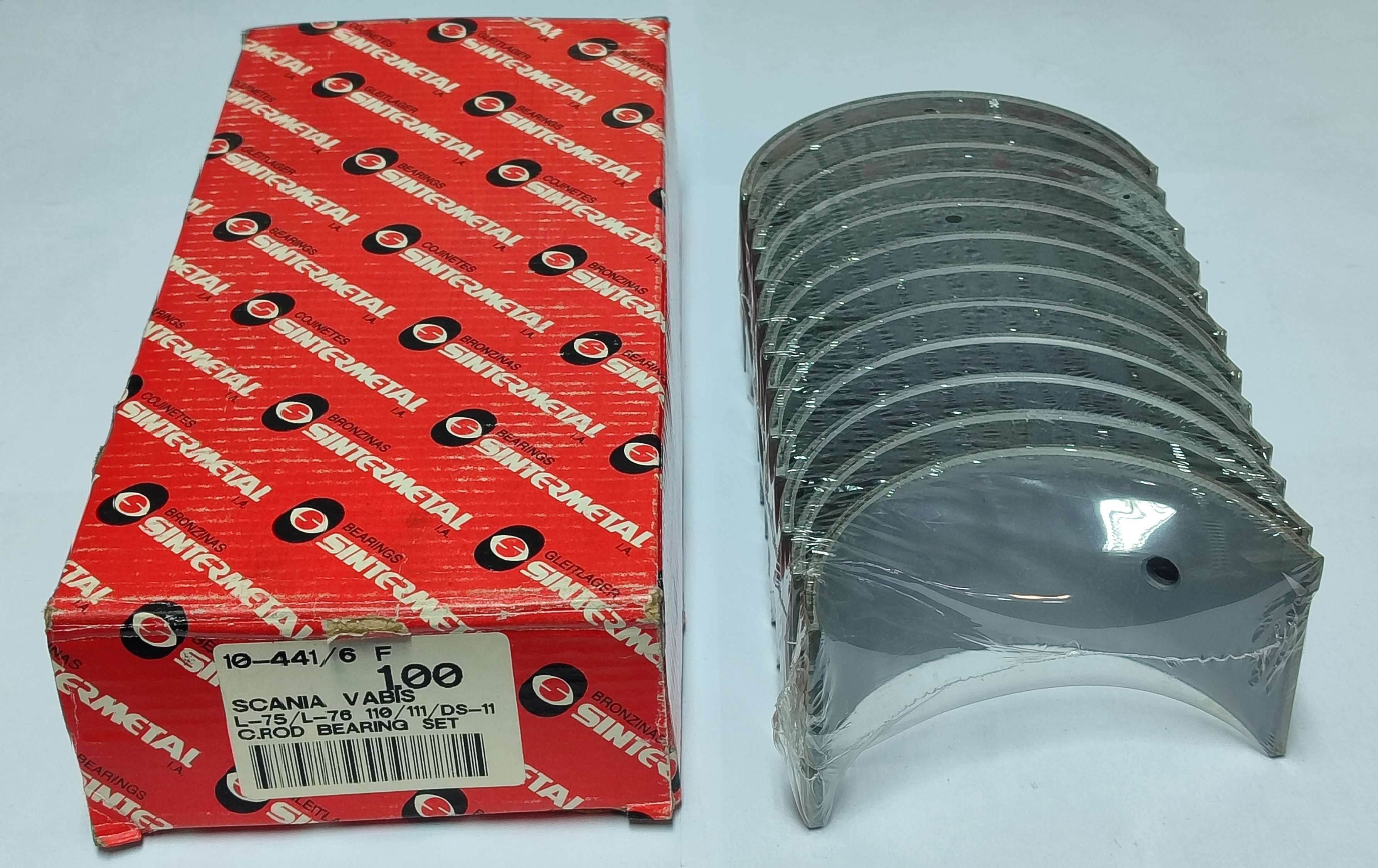 JUEGO DE METAL DE BIELA DE MOTOR  SCANIA DS111 0.25mm.
