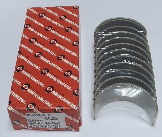 JUEGO DE METAL  DE BIELA DE MOTOR  CUMMINS 6CT-CTA 0.10