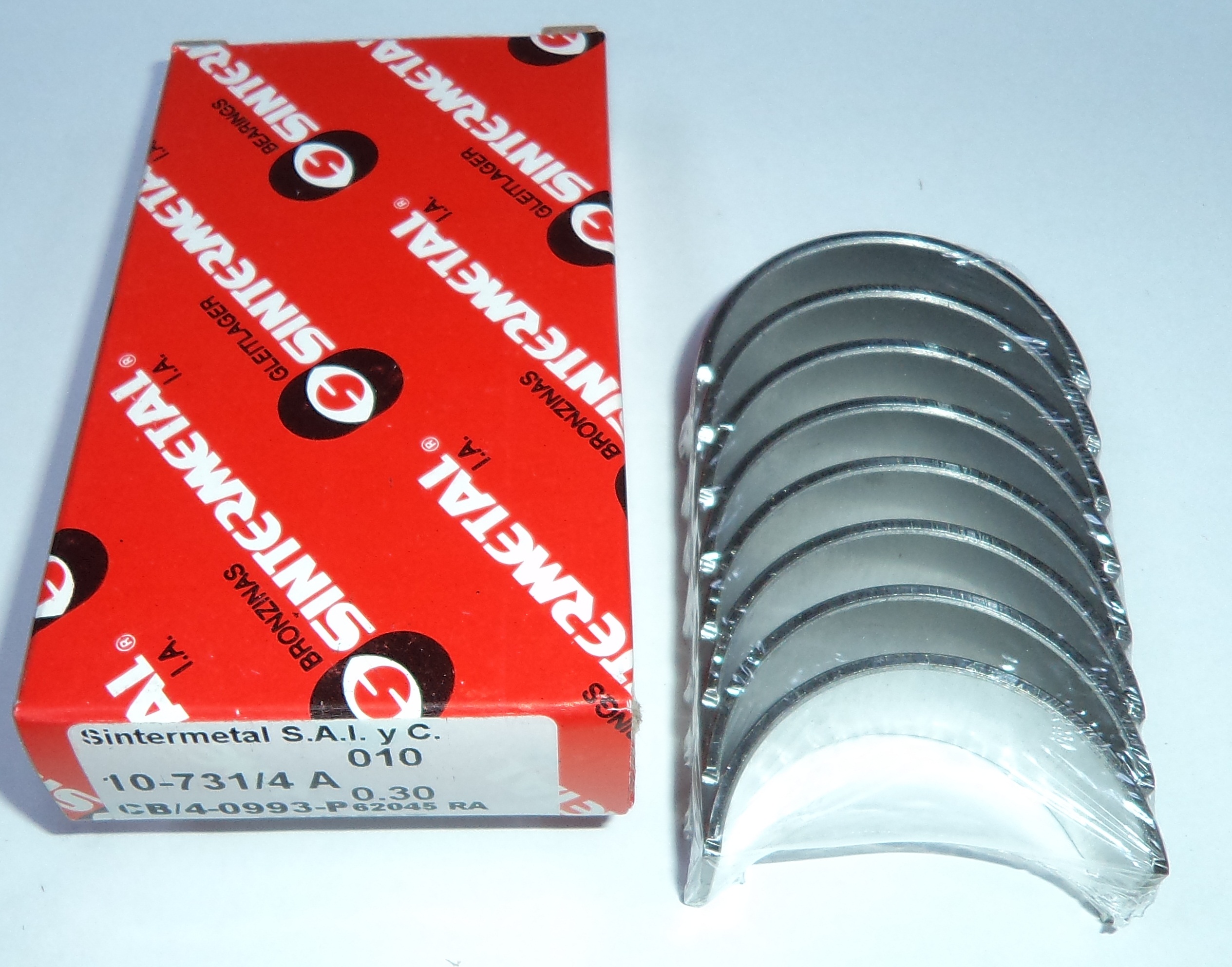 JUEGO DE METAL  DE BIELA DE MOTOR  PEUGEOT 205 GT 0.30mm.