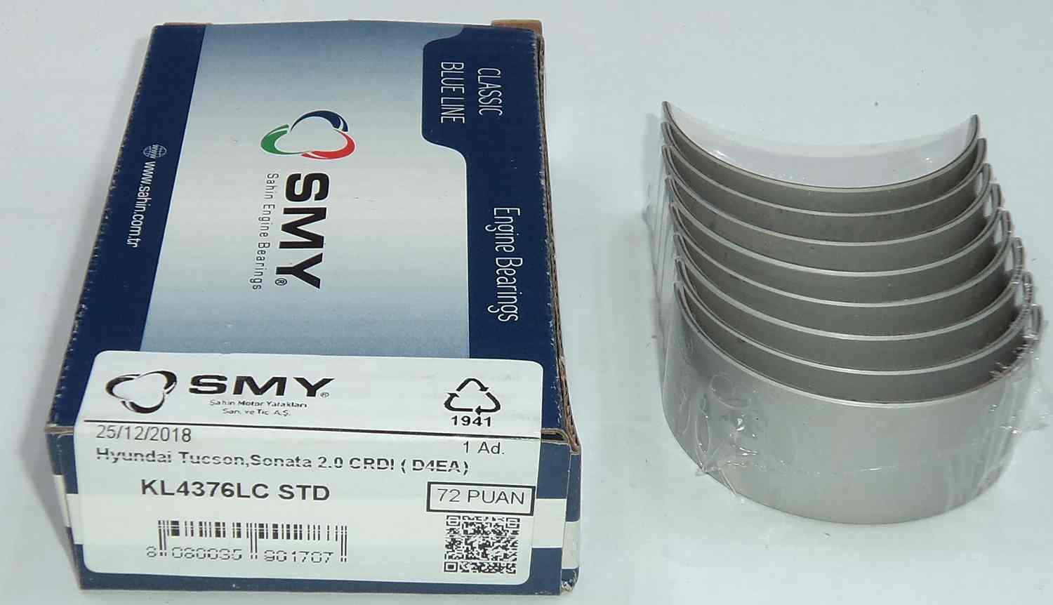 JUEGO DE METAL DE BIELA DE MOTOR  D4EA 0.25mm .HYUNDAI TUCSON DI