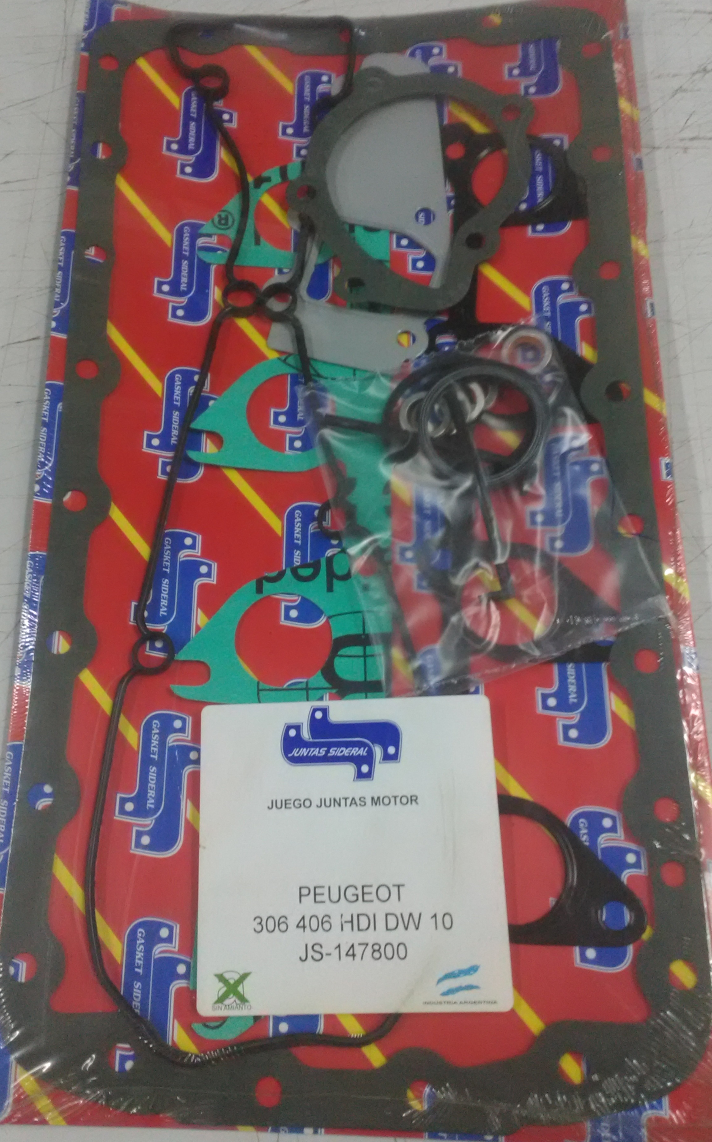 JUEGO DE EMPAQUETADURA DE MOTOR  PEUGEOT 307 HDI 2.0 8V. DIESEL 