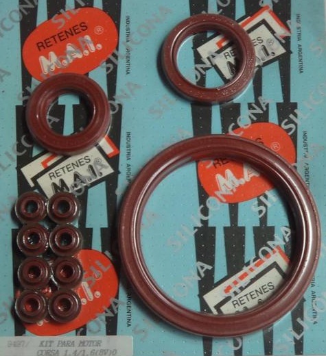 KIT RETENES CHEVROLET CORSA  1.400cc./1.600cc.  8 VALVULAS