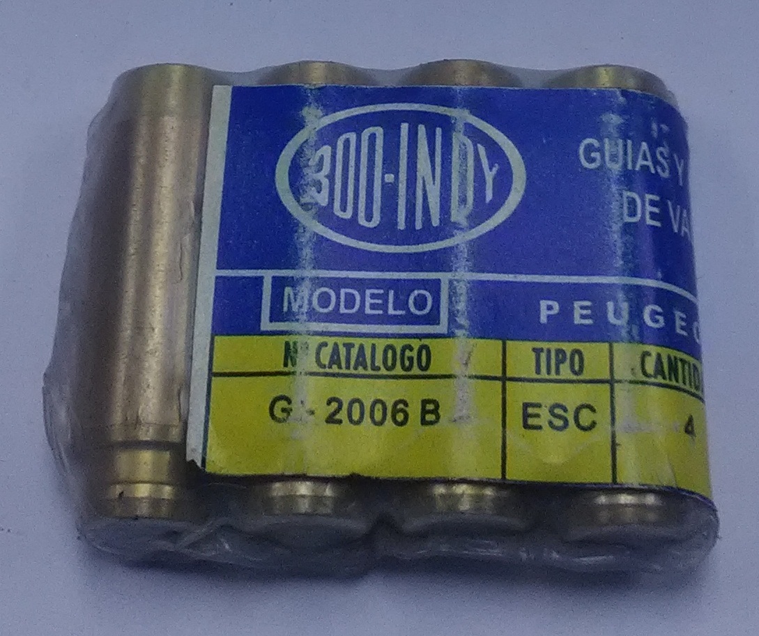 GUIA DE VALVULA DE MOTOR PEUGEOT 405 ESCAPE 0.05MM.