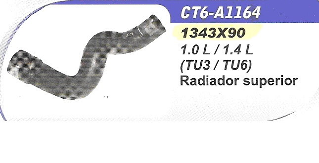MANGUERA RADIADOR SUPERIOR PEUGEOT 205 TU3