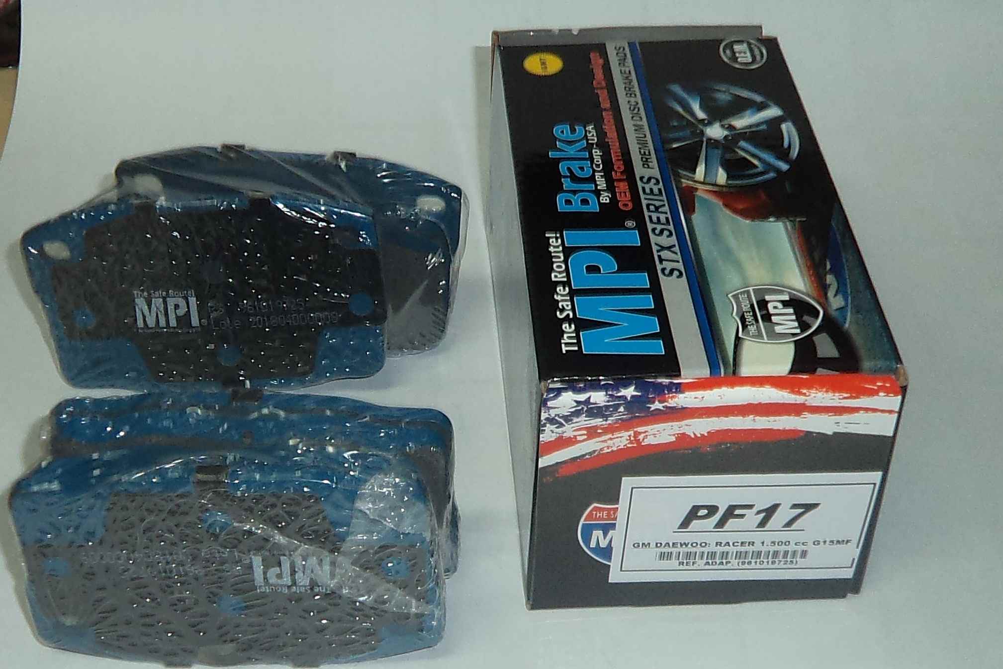 JUEGO PASTILLAS FRENO SEMIMETALICAS  DAEWOO  RACER 1.500CC.