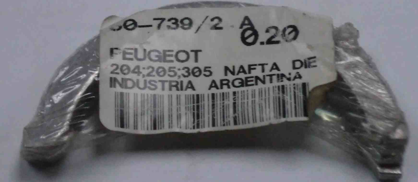 JUEGO DE METAL AXIAL PEUGEOT 305 0.20