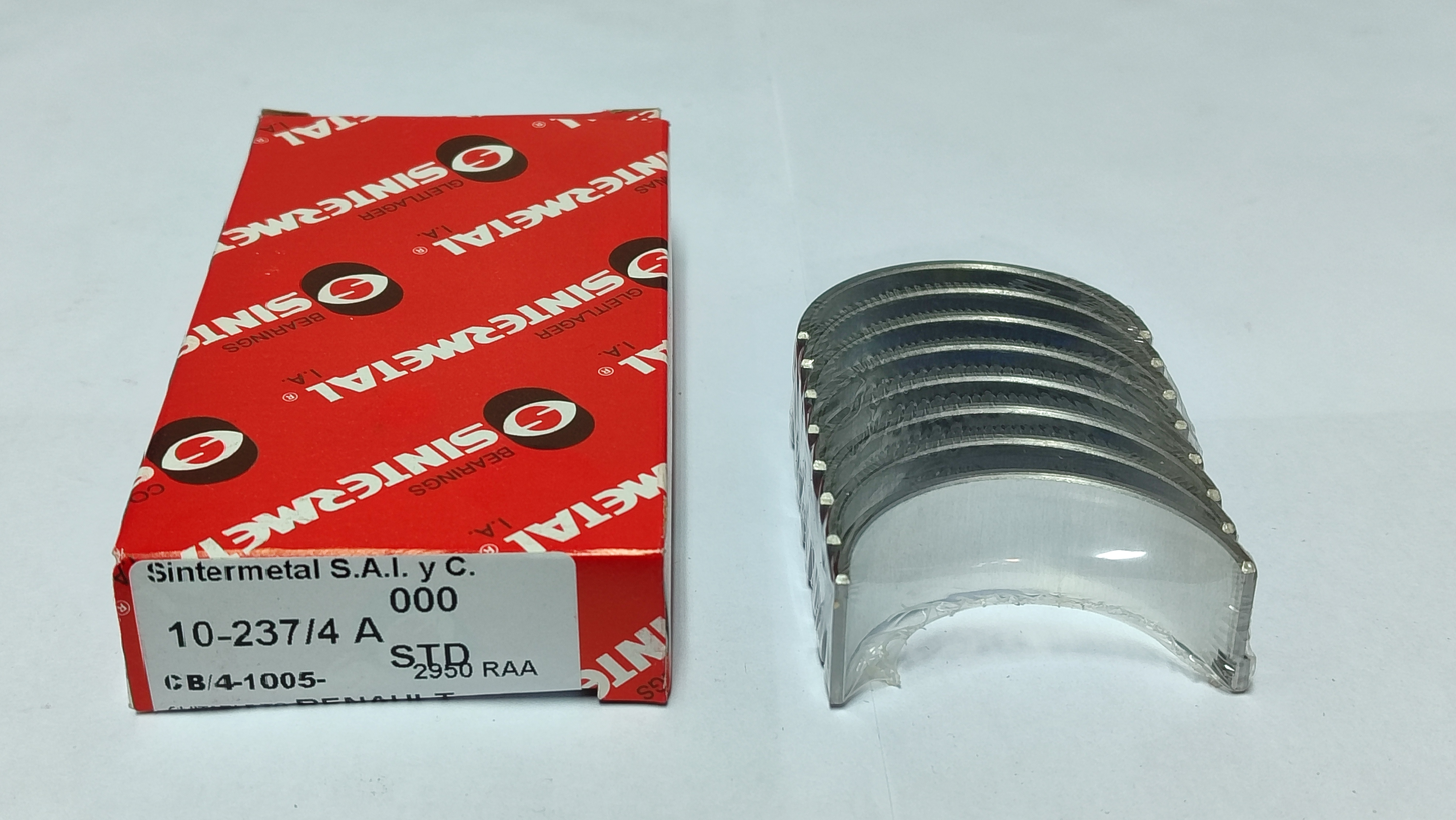 JUEGO DE METAL  DE BIELA DE MOTOR  RENAULT 4S-12TL 0.75mm.