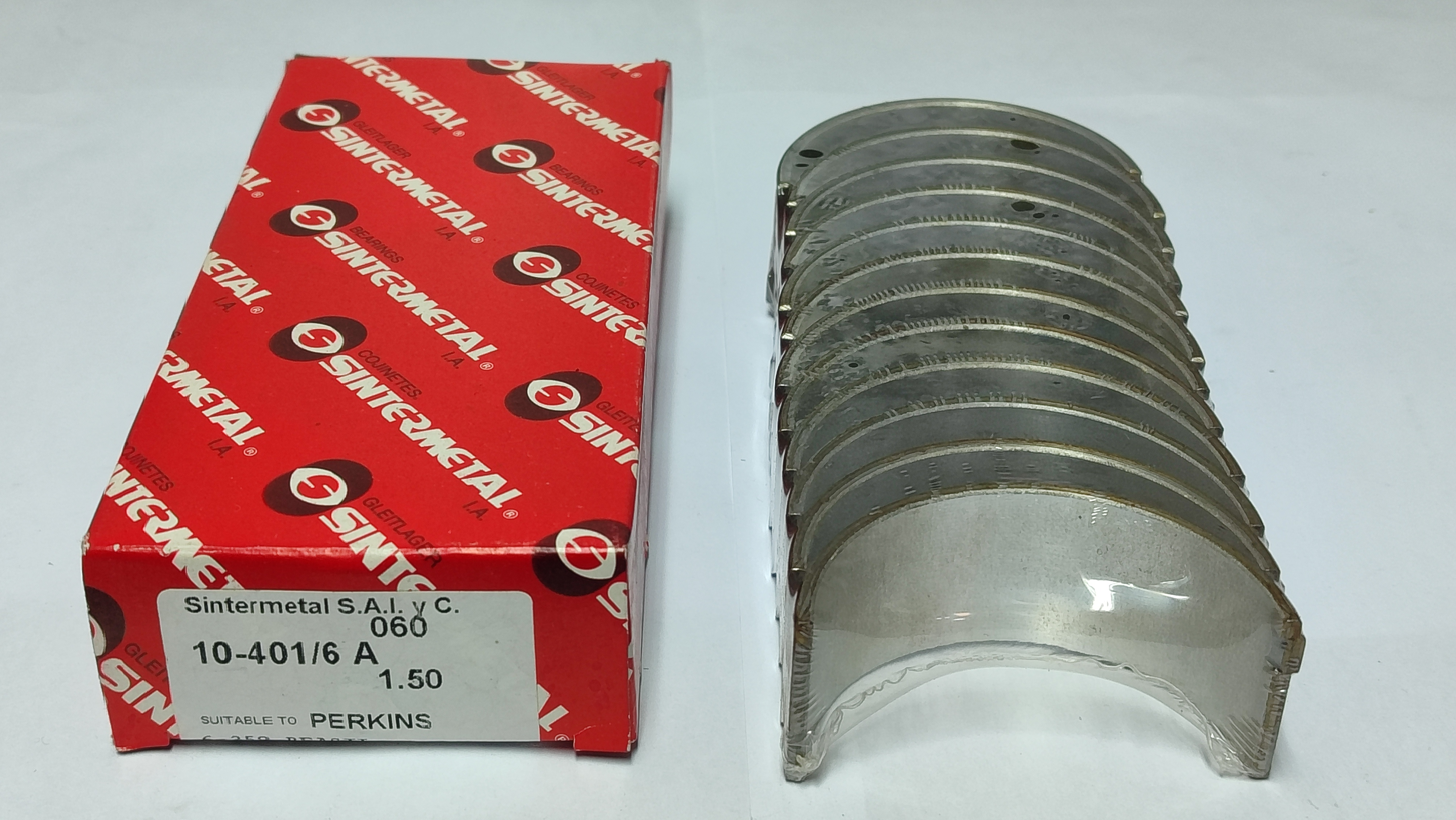JUEGO DE METAL  DE BIELA DE MOTOR  PERKINS 6358 1.25mm.