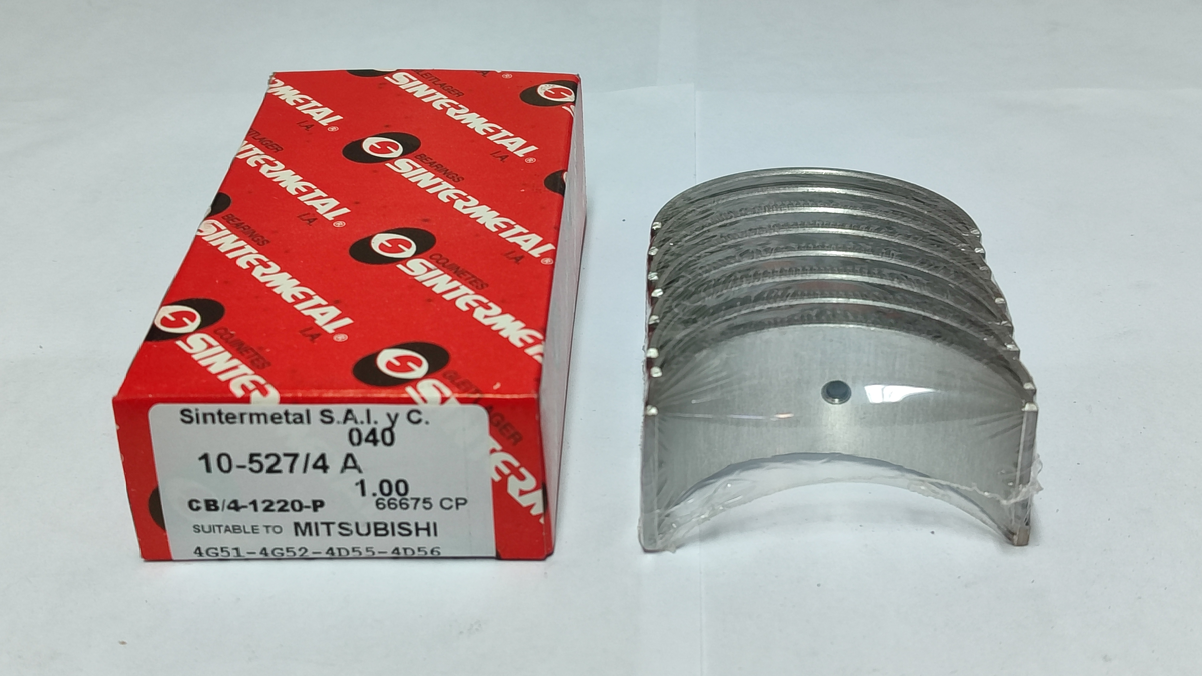 JUEGO DE METAL  DE BIELA DE MOTOR  HYUNDAI 100 DIESEL 0.75mm.