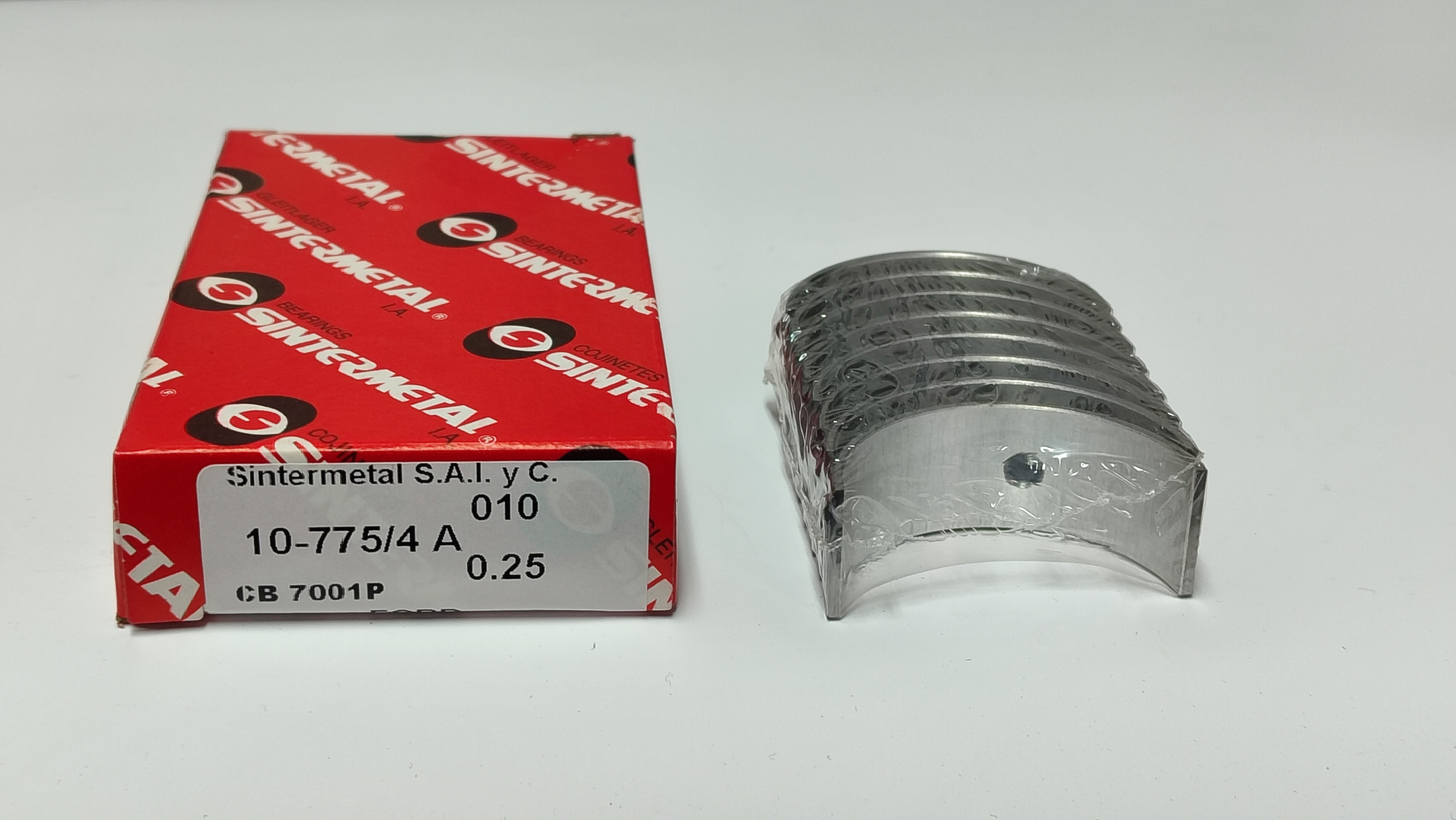 JUEGO DE METAL  DE BIELA DE MOTOR  FORD FIESTA 0.50mm.