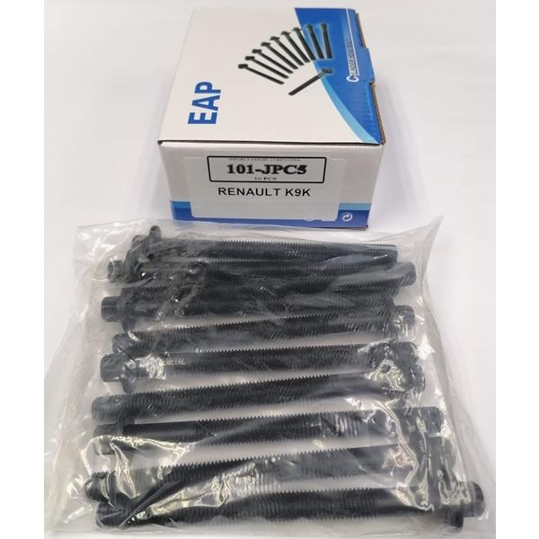 JUEGO PERNO CULATA RENAULT CLIO II 1.500cc.  Eng: K9K 10 UNIDADES. LARGO 126mm.