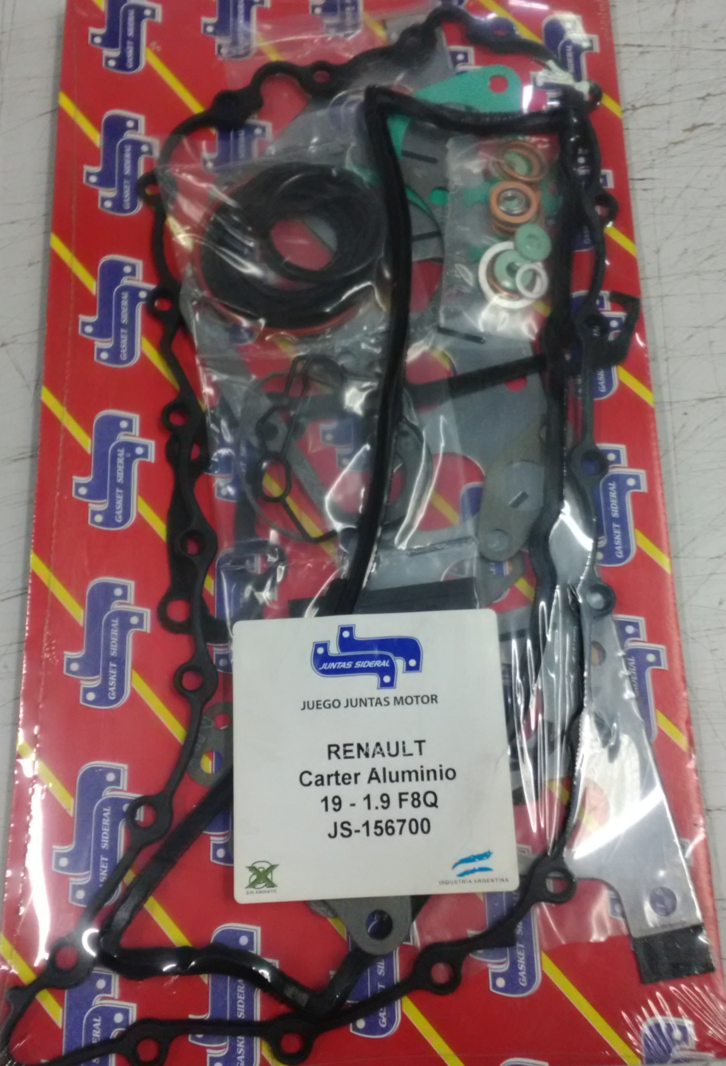 JUEGO DE EMPAQUETADURA DE MOTOR  RENAULT 19-EXPRESS-CLIO 1870cc.