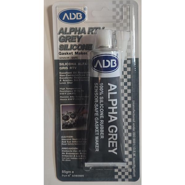 SILICONA GRIS ADB ALTA TEMPERATURA (-62? a 343?) PARA EMPAQUETADURAS. 85 GRAMOS.
