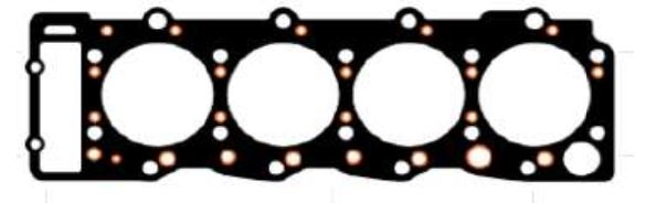 EMPAQUETADURA DE CULATA GRAFITO  ISUZU TRUCK NKR.  110Mm  8val./4751cc