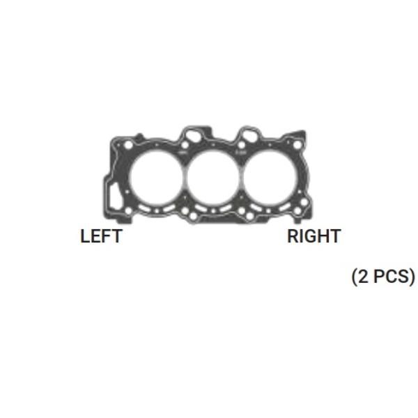 EMPAQUETADURA DE  CULATA GRAFITO STD ISUZU RODEO TROOPER 3.165cc.  3.494cc. 12v. L6 1998-2002 Eng: 6VE1 6VD1 (2 PIEZAS)