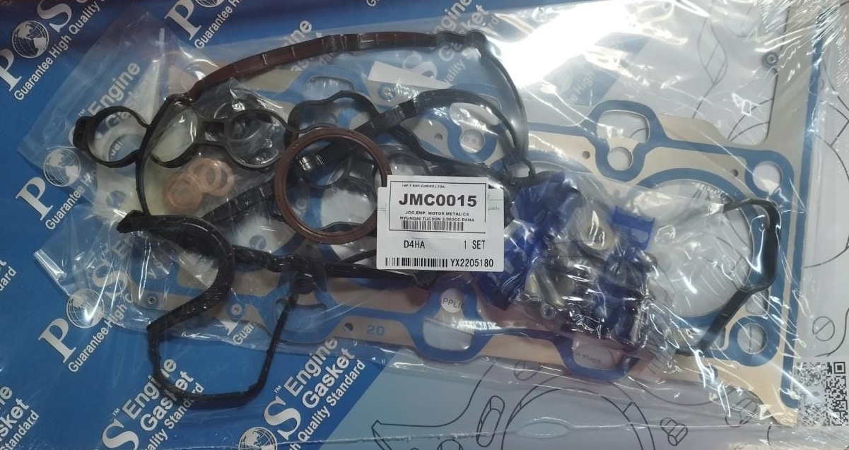 JUEGO DE EMPAQUETADURA DE MOTOR GRAFITO CON RETENES DE VITON HYU