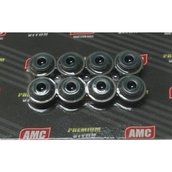 JUEGO DE RETENES DE VALVULA   DE MOTOR DAEWOO RACER 1500/ ESPERO C20LE 8 UNIDADES VITON