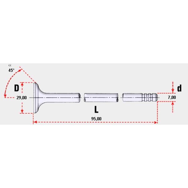 VALVULA DE MOTOR VOLKSWAGEN POLO CADDY VENTO 1.4-.16 ( 3 RANURAS).OEM: 030109611G .  030109611G ENG: AEX/ANX/APQ/AHV ESCAPE STD 