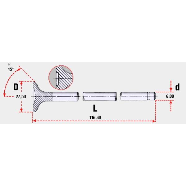  VALVULA DE MOTOR ESCAPE HYUNDAI ELANTRA/TRAJET/H1 1.800cc./2.000cc./2.400cc.  16v. Eng: G4JP/G4CS/G4GC OEM: 22212-23600