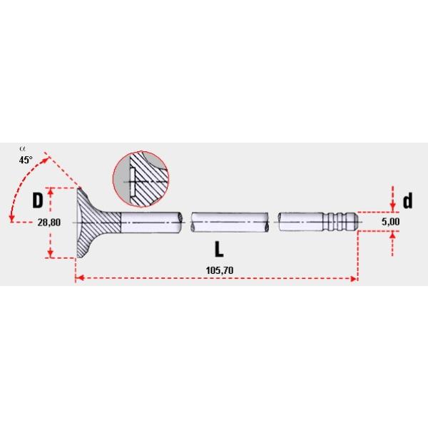  VALVULA DE MOTOR ADMISION CITROEN DS3/DS4/C4 PICASSO 1.600cc. 16V. BENCINA Eng: EP6CDT/ EP6DT.  OEM: 0948E8