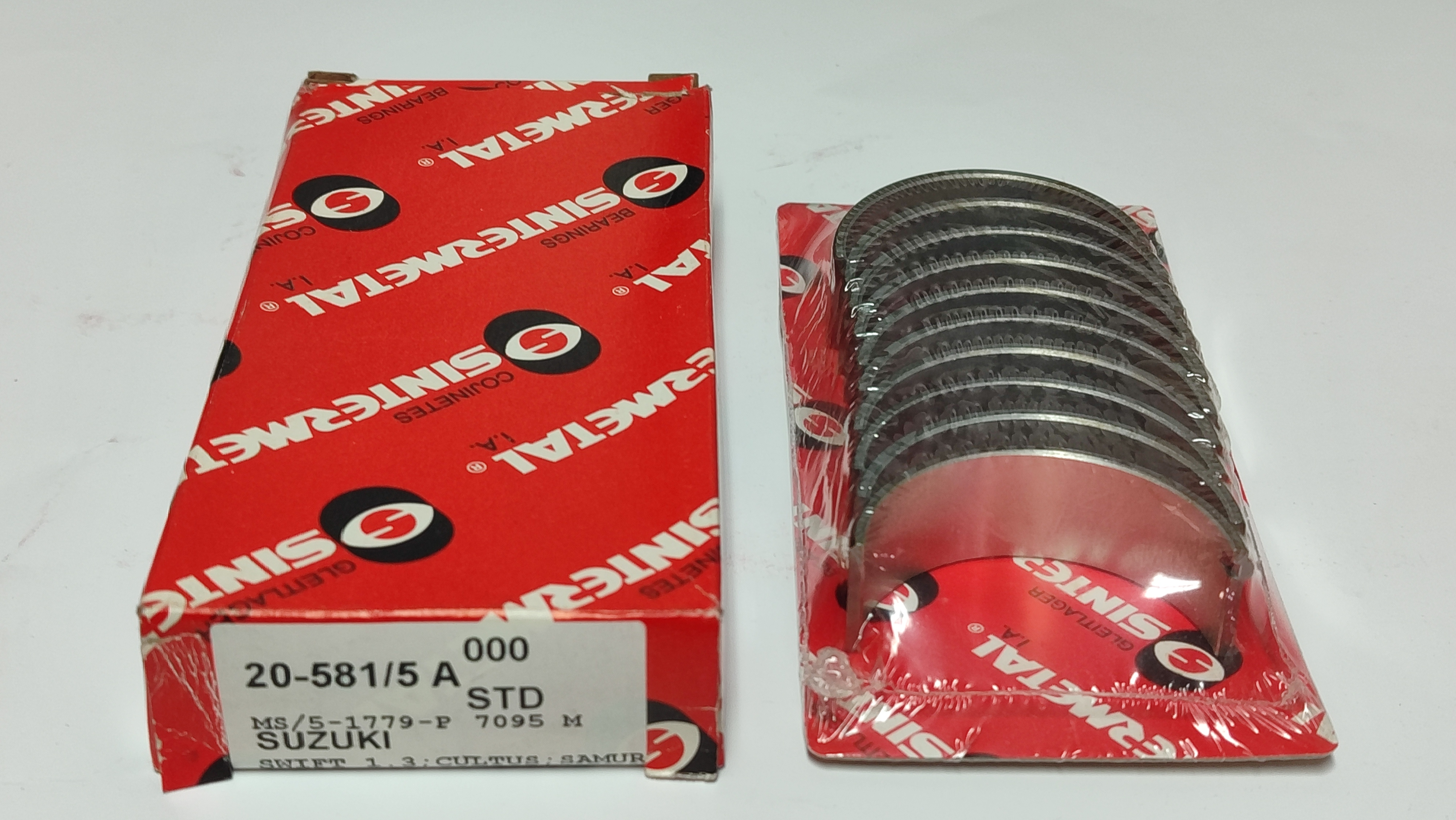 JUEGO DE METAL BANCADA SUZUKI JIMMY SJ 41-3--SWIFT 1.3 SAMURAI  Eng.: G13; 1985>>>1989 STD