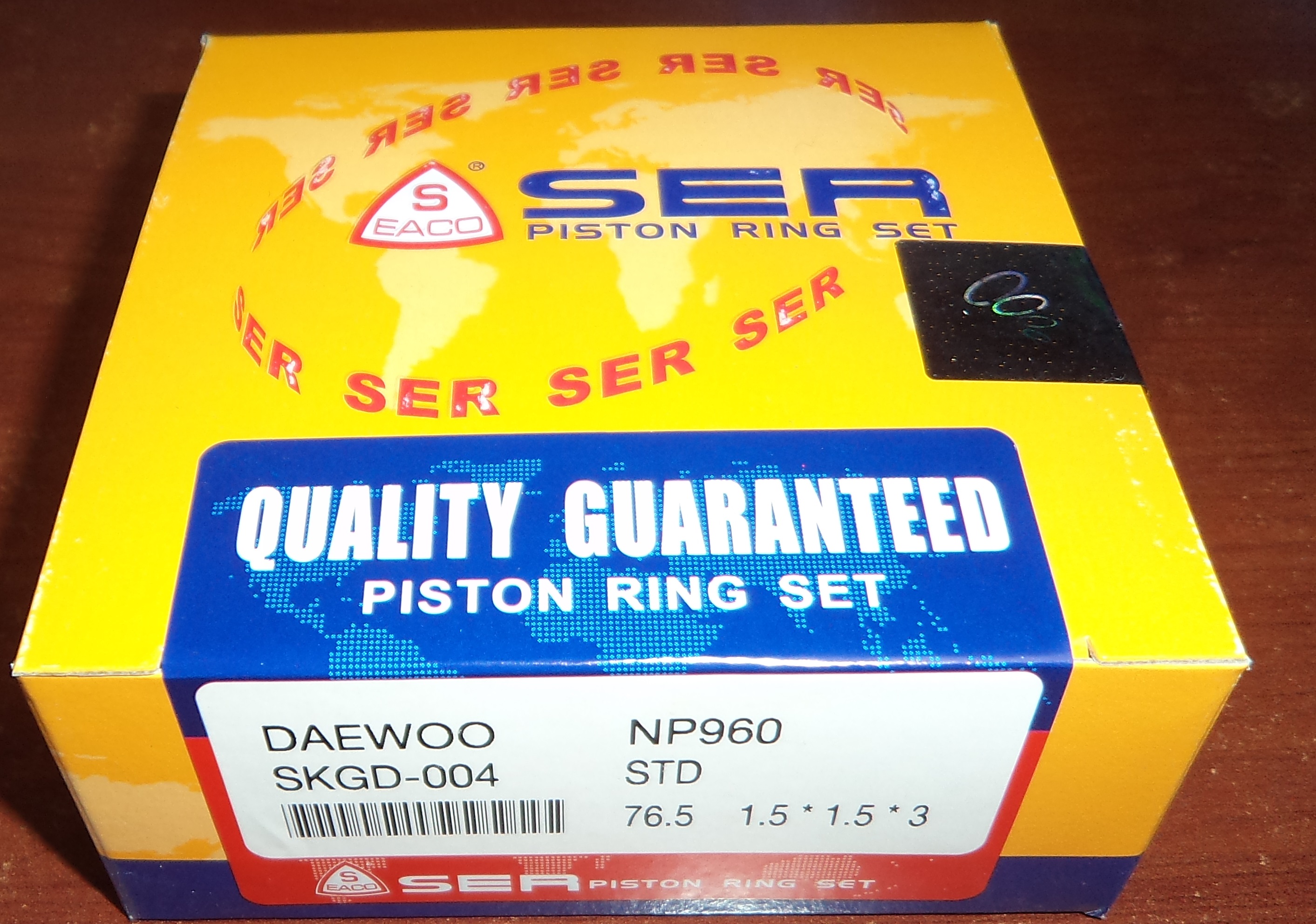  JUEGO ANILLOS DAEWOO RACER 1.500cc. STD