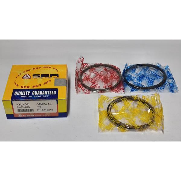 JUEGO ANILLOS STD HYUNDAI ACCENT I10/ KIA MORNING 1.396cc. 1591cc. 77.00 mm. 1.20 x 1.20 x 2.0