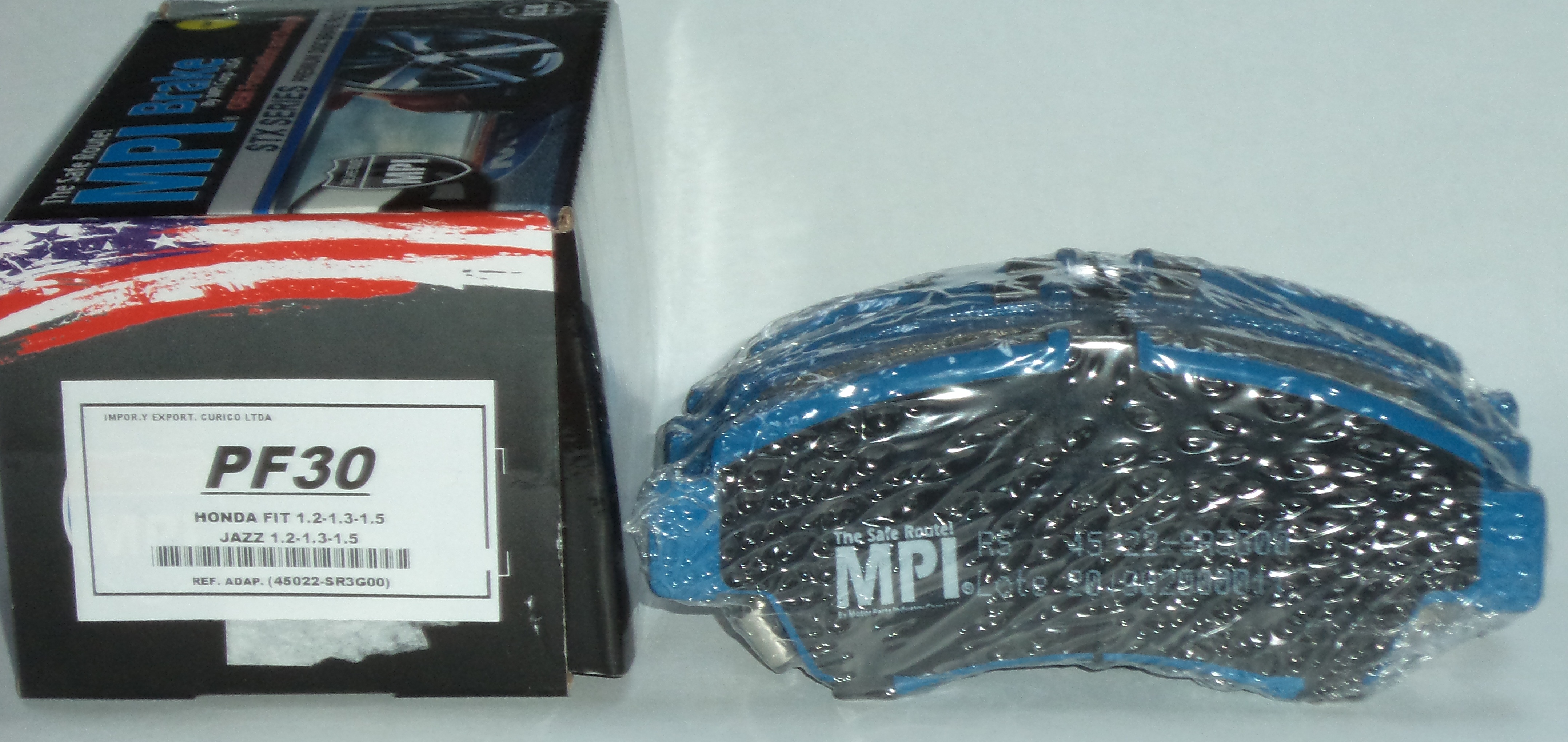 JUEGO PASTILLAS FRENO SEMIMETALICAS HONDA FIT 1.2 1.3 1.5  JAZZ 1.2 1.3 1.5 OEM:45022-SR3G00