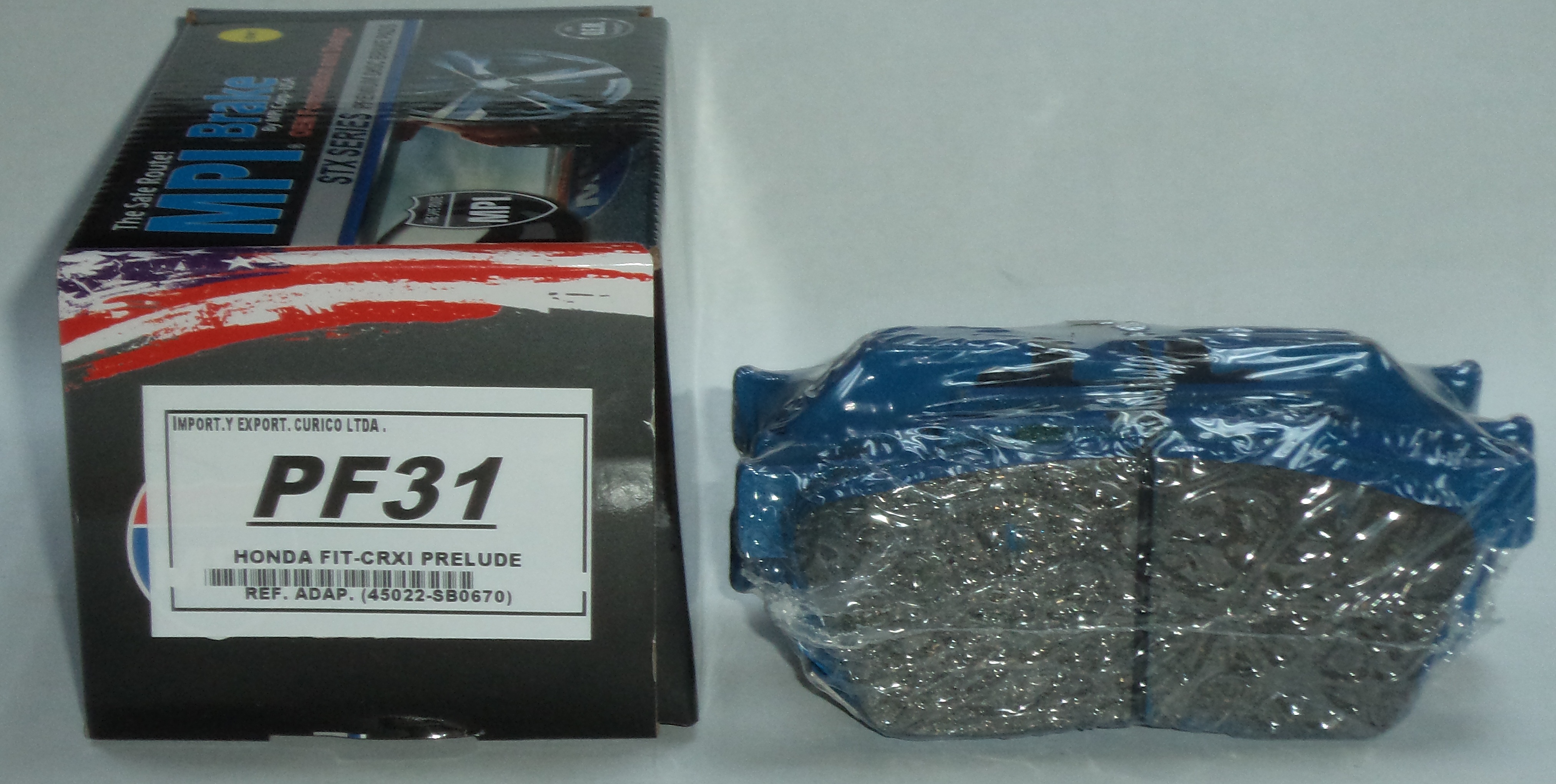 JUEGO PASTILLAS FRENO SEMIMETALICAS HONDA FIT CRX I PRELUDE OEM:45022-SB0670