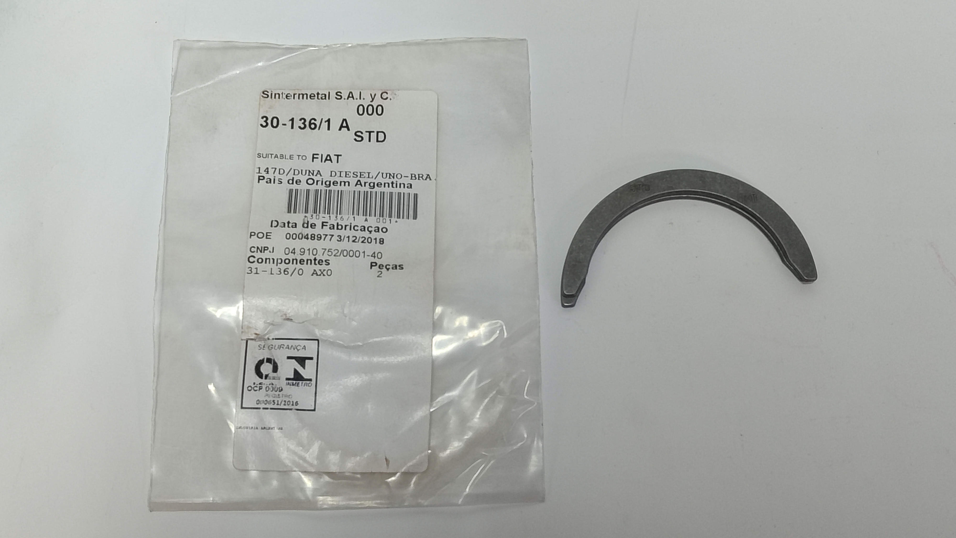 JUEGO DE METAL  AXIAL FIAT 147-1050 STD