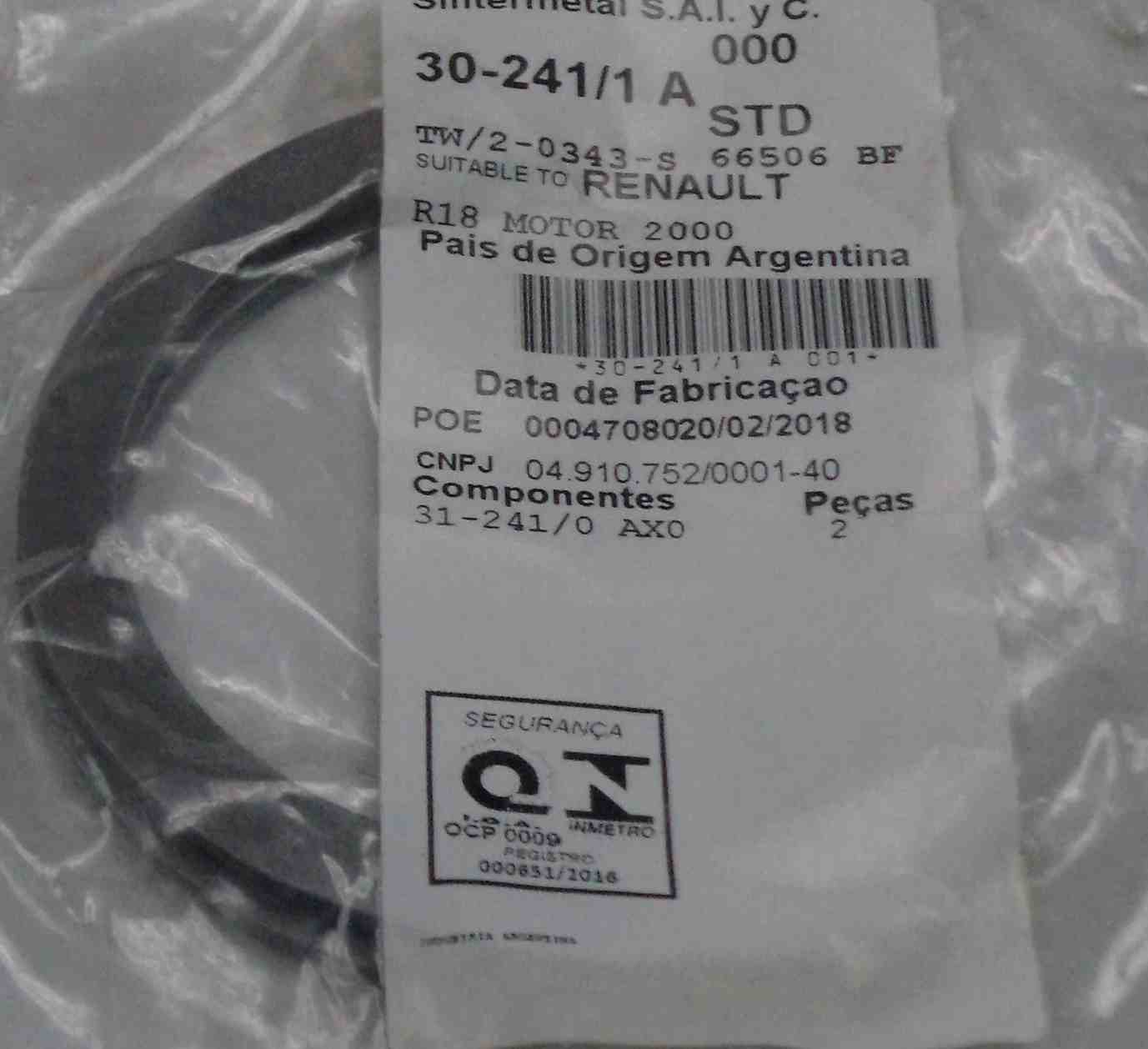 JUEGO DE METAL  AXIAL RENAULT 18TX 0.15MM.