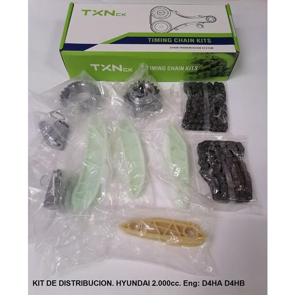  KIT DE DISTRIBUCION CADENA HYUNDAI I35(LM.EL.ELH)CRDI 2.0 Eng: D4HA D4HB . 10 PIEZAS.