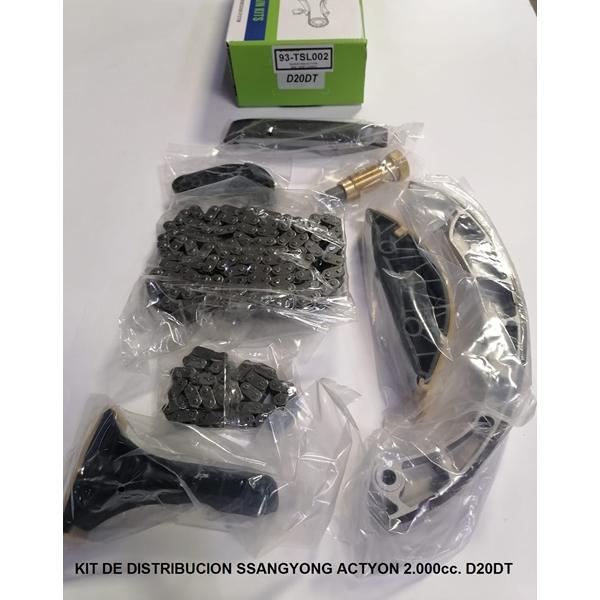  KIT DE DISTRIBUCION CADENA SSANGYONG ACTYON DIESEL Eng: D20DT 2.000CC. 8 PIEZAS.